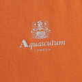 Orange - Side - Aquascutum Mens Small Logo Active Sweatshirt