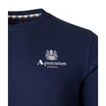 Navy - Side - Aquascutum Mens Small Logo Active Sweatshirt