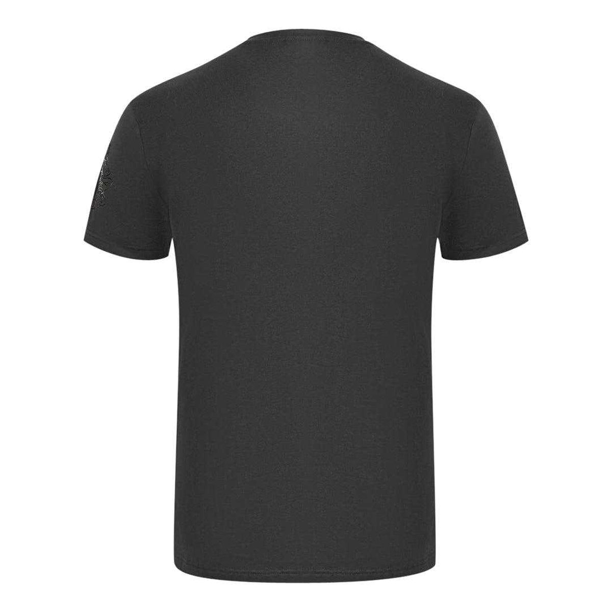 Black - Back - Aquascutum Mens Checked False Pocket T-Shirt