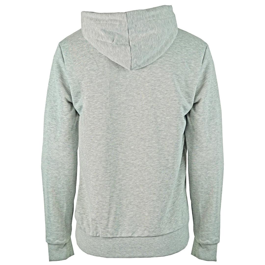 Grey - Back - Aquascutum Mens Aldis Logo Hoodie