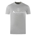 Grey - Front - Aquascutum Mens London Aldis Logo T-Shirt
