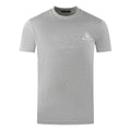 Grey - Front - Aquascutum Mens London Aldis Logo T-Shirt