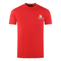 Red - Front - Aquascutum Mens London Aldis Logo T-Shirt