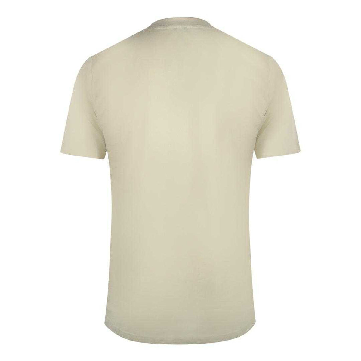 Beige Sand - Back - Cavalli Class Mens Tiger Print Logo T-Shirt