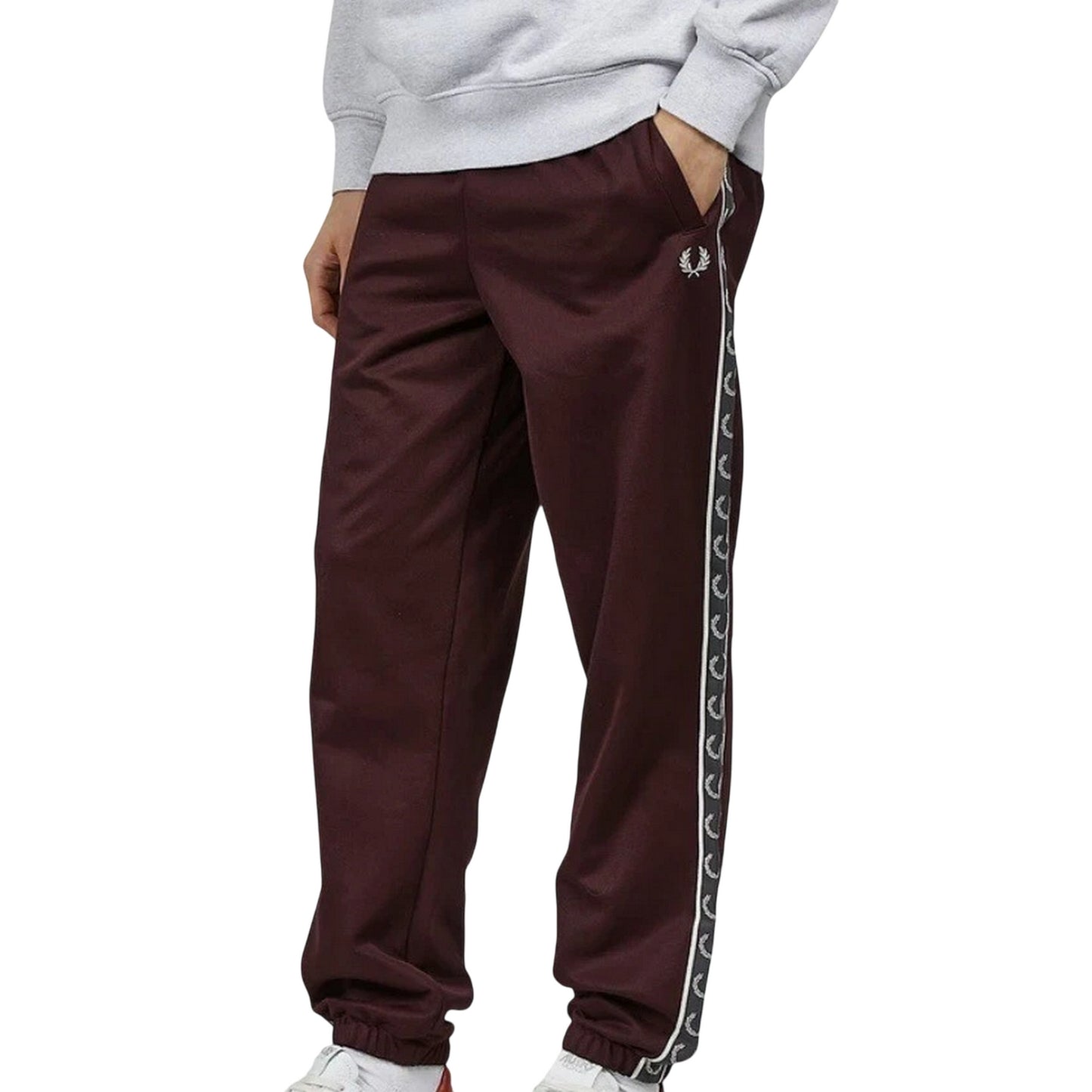 Red - Lifestyle - Fred Perry Mens Seasonal Taped Seam Jogging Bottoms