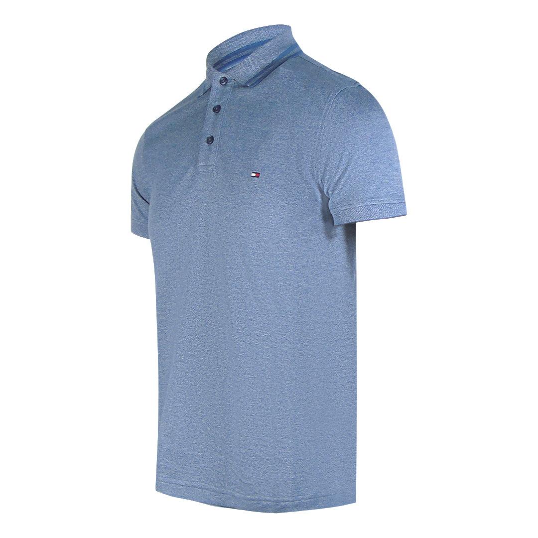 Indigo - Side - Tommy Hilfiger Mens Faded Polo Shirt