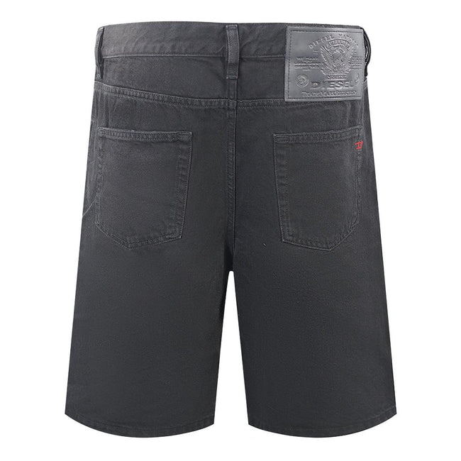 Black - Back - Diesel Mens D-Strukt Denim Casual Shorts