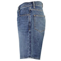 Blue - Side - Diesel Mens D-Strukt Denim Casual Shorts