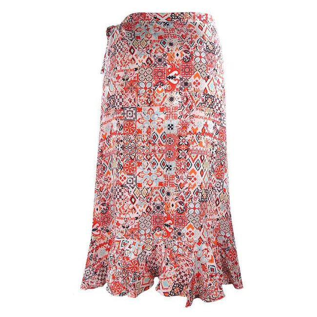 Multicoloured - Back - Inoa Womens-Ladies Fashion Aleppo Short Skirt