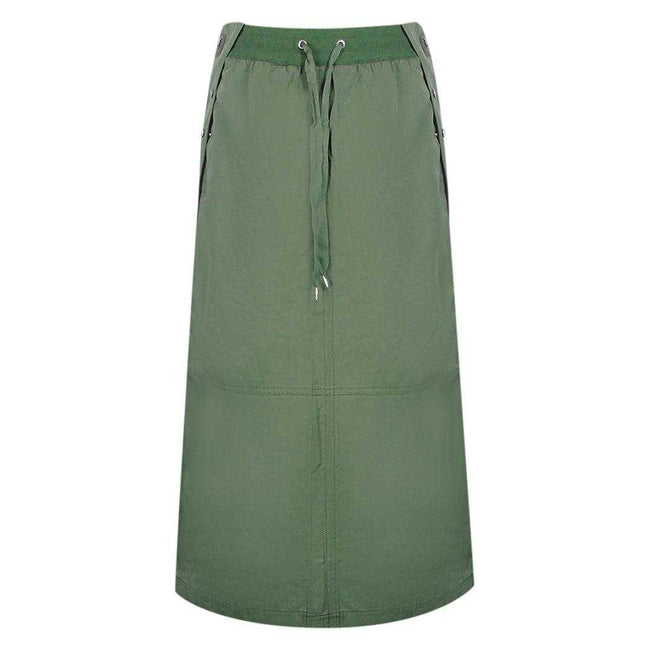 Dark Green - Front - Parajumpers Womens-Ladies Goddess Skirt