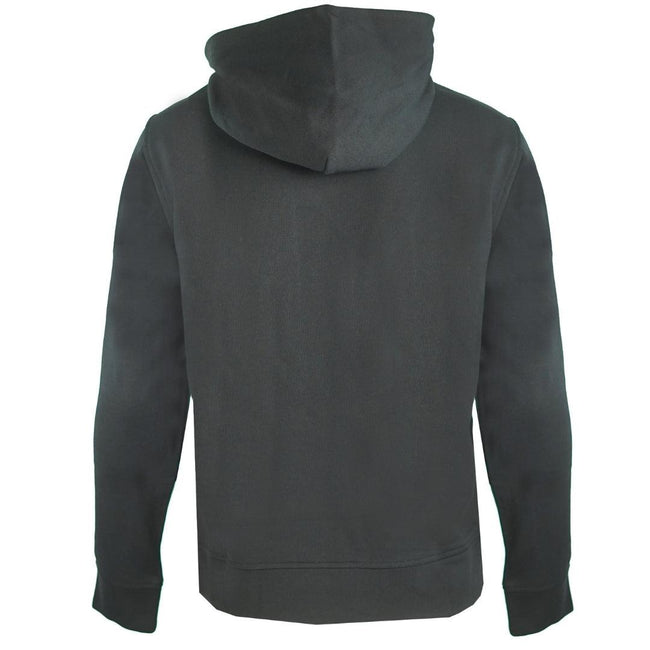 Black - Back - Emporio Armani Mens Eagle Logo Hoodie