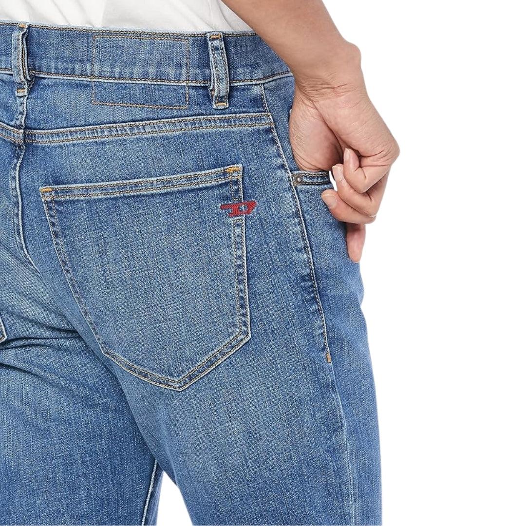Blue - Close up - Diesel Mens D-Strukt Jeans