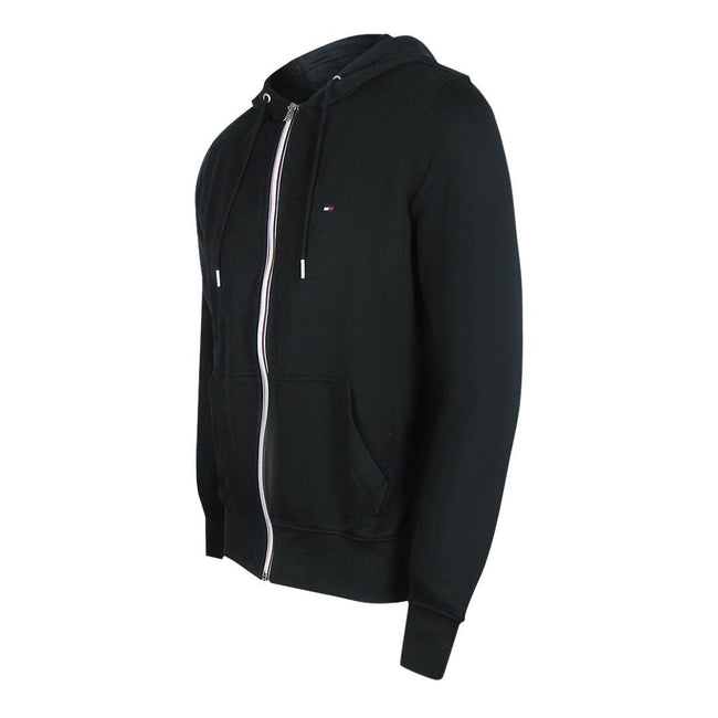 Black - Side - Tommy Hilfiger Mens Full Zip Hoodie