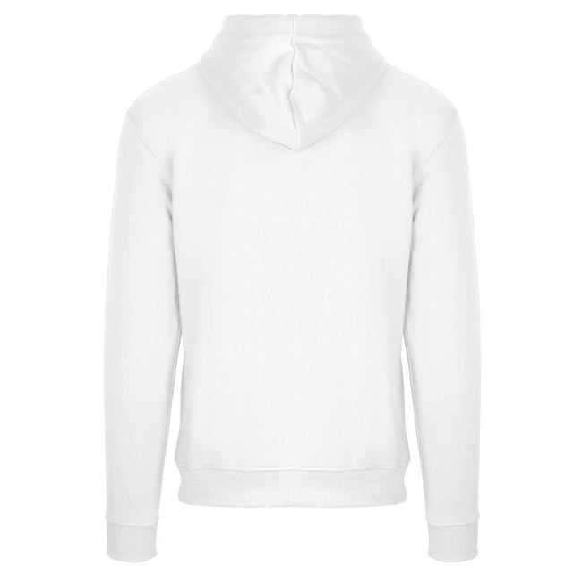 White - Back - Aquascutum Mens Waterfield Logo Hoodie
