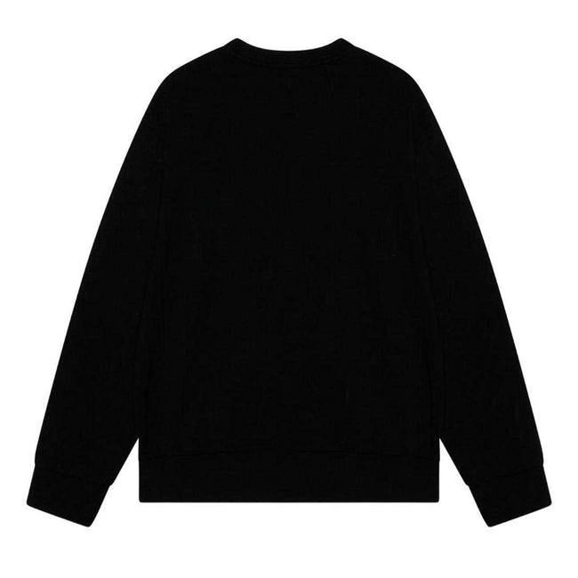 Black - Back - Diesel Mens Double Destroyed Logo Sweatshirt