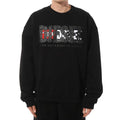 Black - Side - Diesel Mens Double Destroyed Logo Sweatshirt