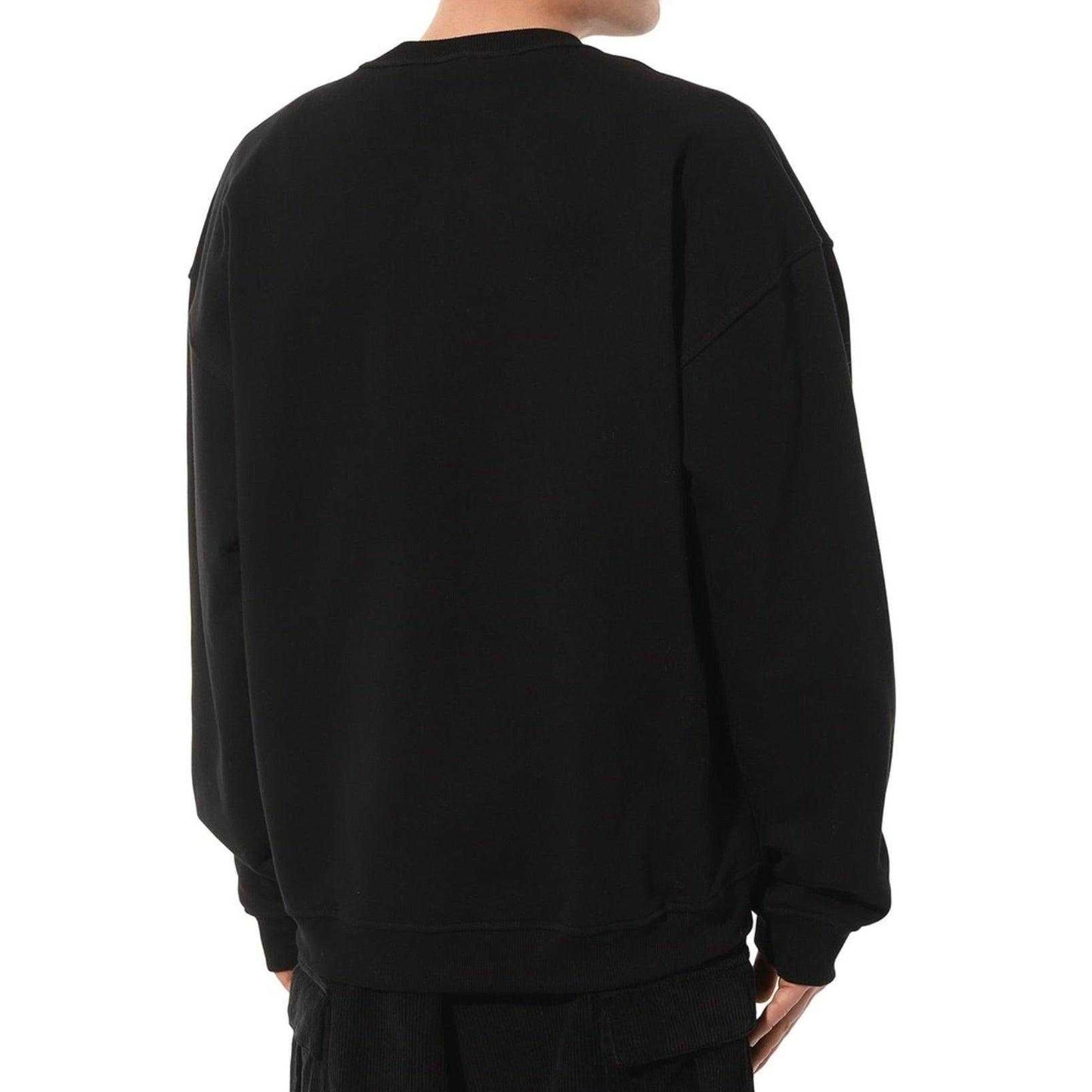 Black - Lifestyle - Diesel Mens Double Destroyed Logo Sweatshirt
