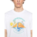White - Back - Casablanca Mens Oasis Printed T-Shirt