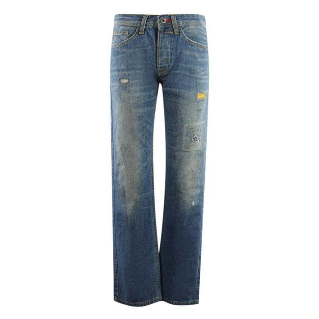Blue - Front - 55DSL Mens Parkye Jeans