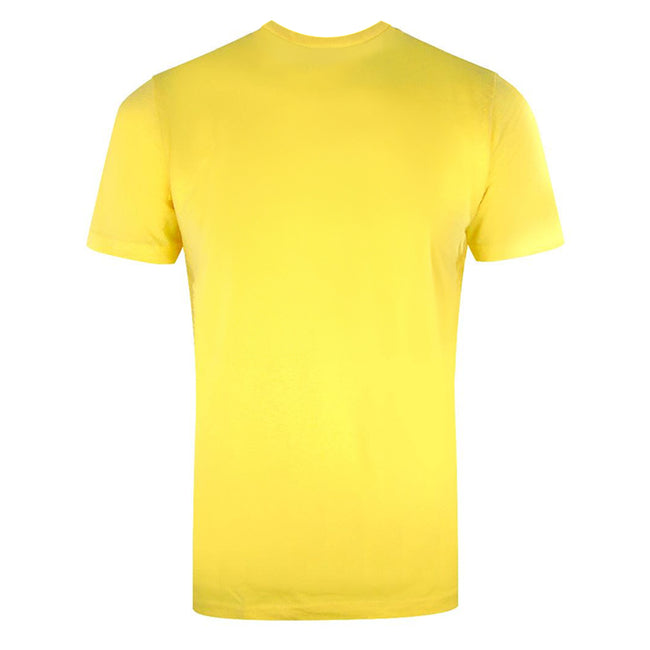 Yellow - Back - Cavalli Class Mens Lion T-Shirt