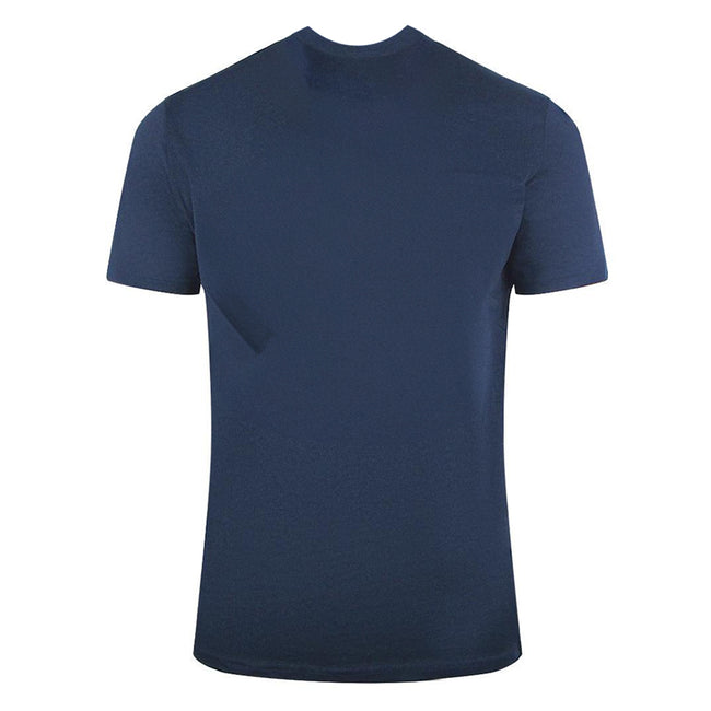 Blue - Back - Cavalli Class Mens Lion T-Shirt
