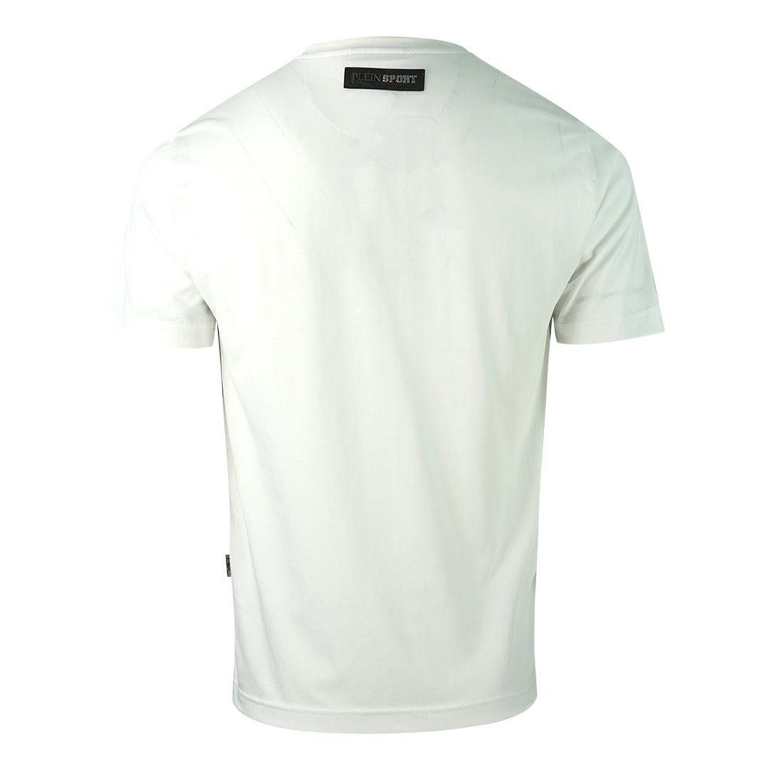 White - Back - Plein Sport Unisex Adult Block T-Shirt