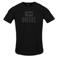 Black Caviar - Front - Diesel Mens Monotone Logo T-Shirt