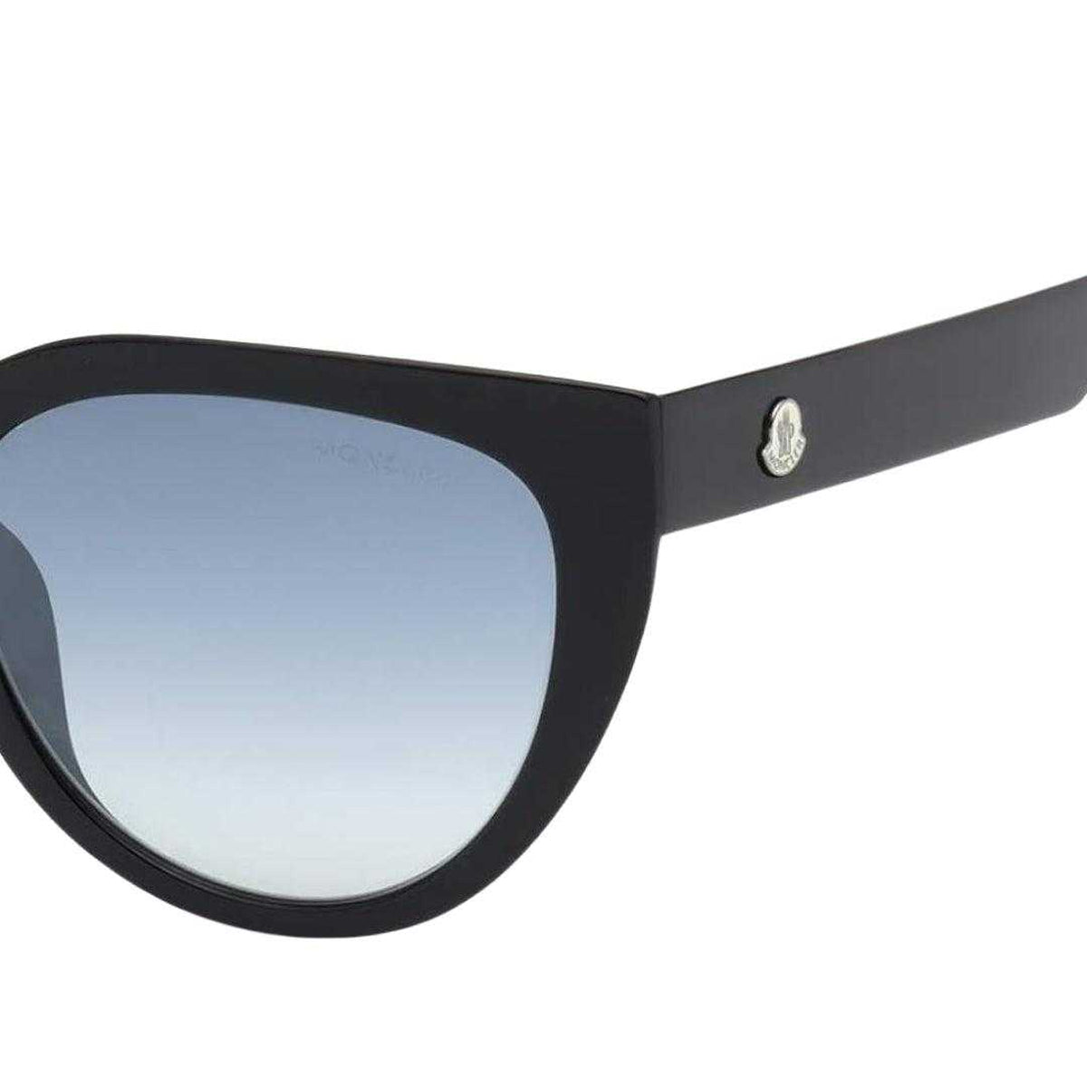 Black-Blue - Back - Moncler Womens-Ladies ML0076 05W Sunglasses