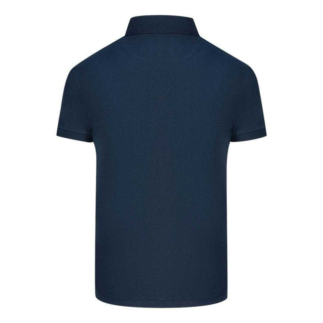 Navy - Back - Aquascutum Mens Aldis Polo Shirt