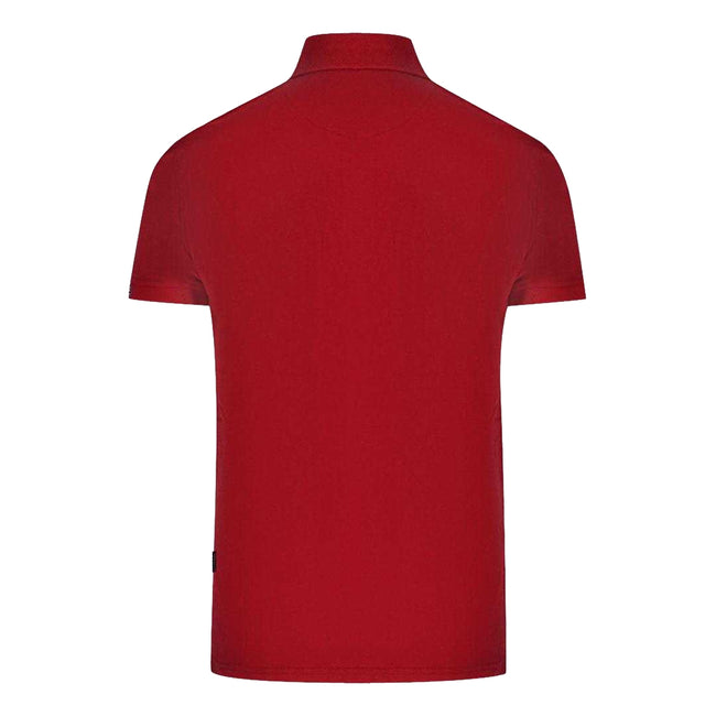 Red - Back - Aquascutum Mens Aldis Polo Shirt