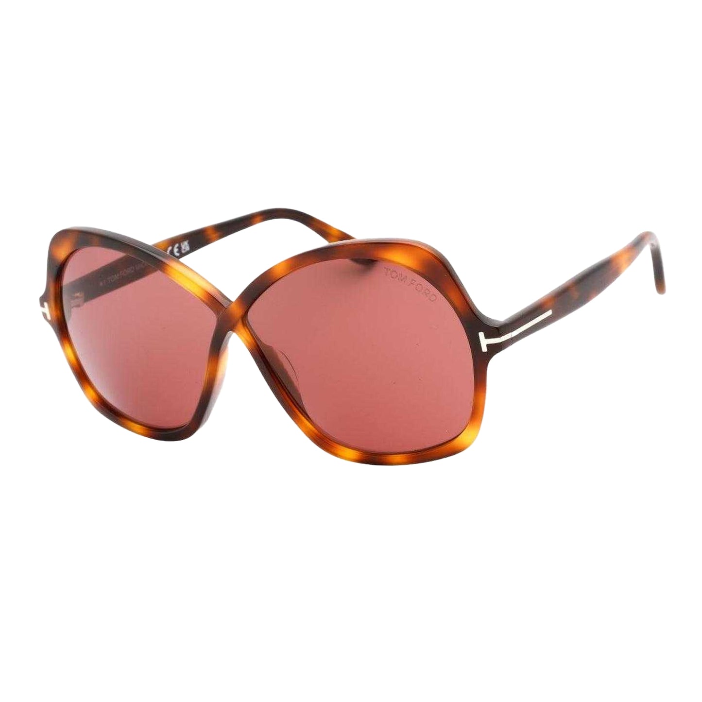 Violet - Back - Tom Ford Womens-Ladies Havana Sunglasses