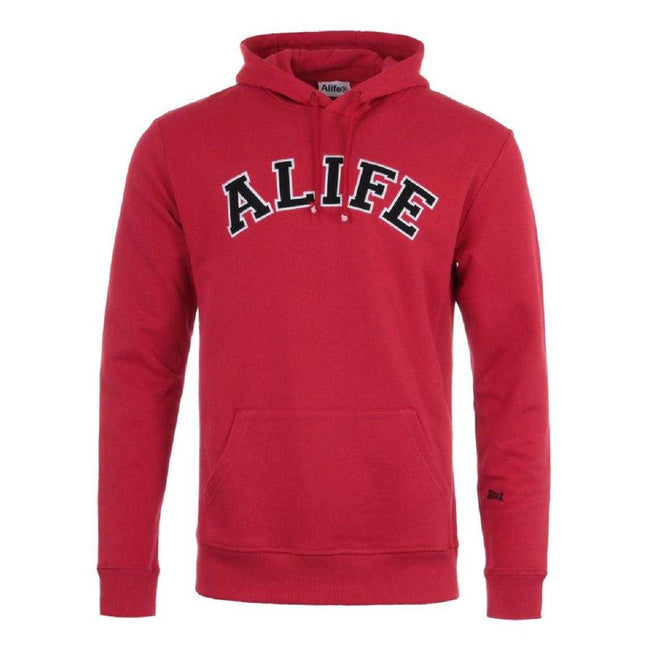 Red - Front - Alife Mens Collegiate Hoodie