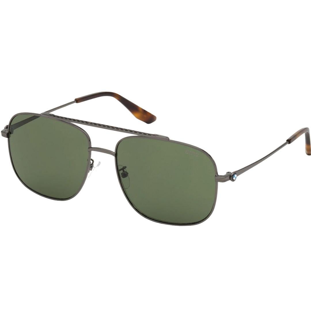 Green - Back - BMW Mens Metal Shiny Sunglasses