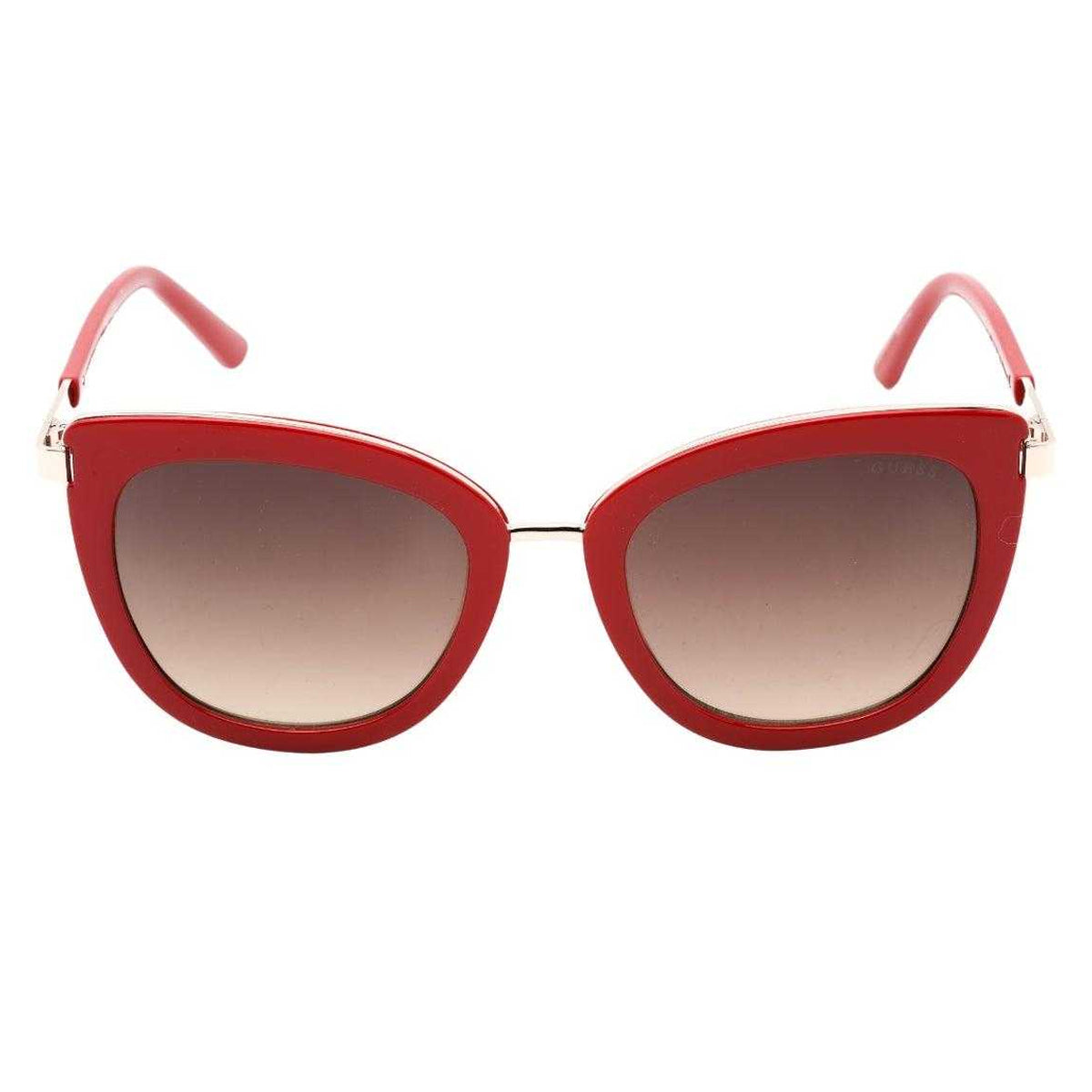 Red-Brown - Back - Guess Womens-Ladies Gradient Sunglasses