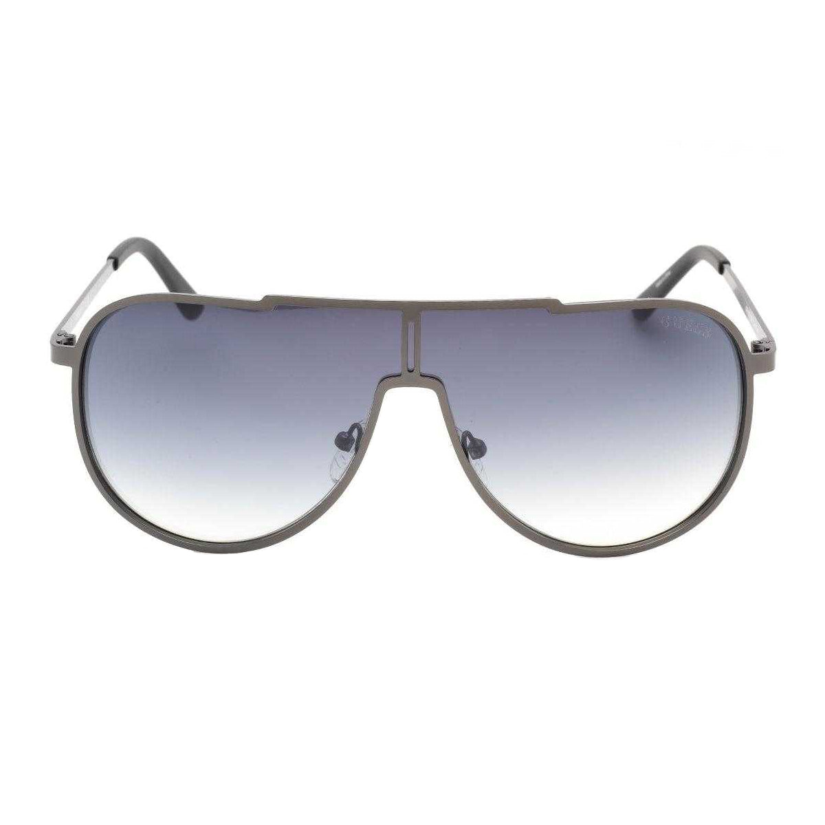 Dark Silver - Back - Guess Mens Shield Smoke Gradient Sunglasses