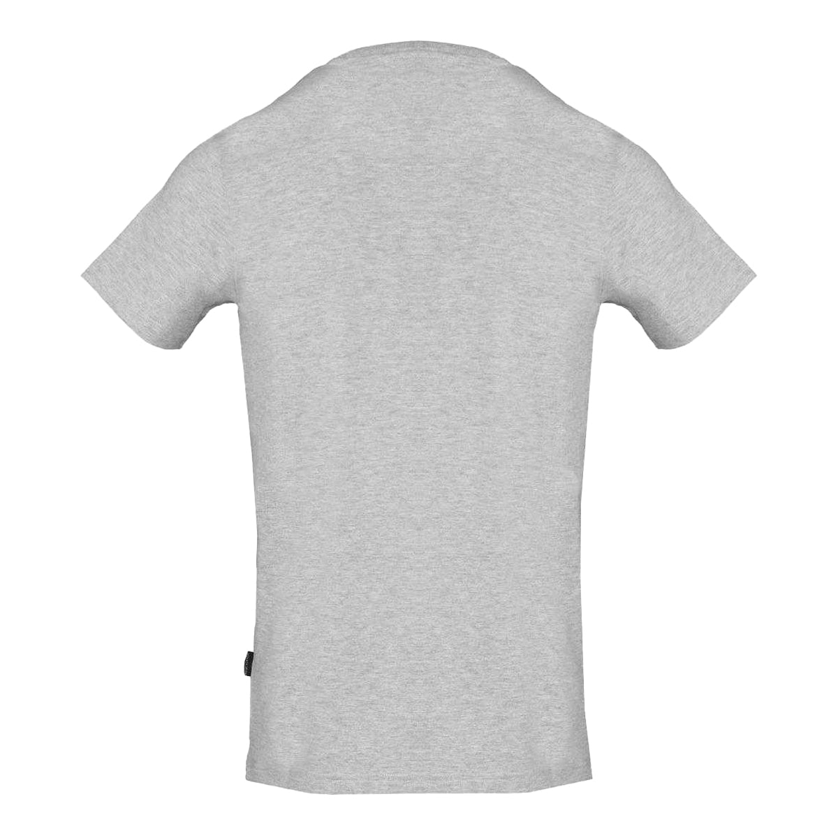 Grey - Back - Aquascutum Mens Layered Logo T-Shirt