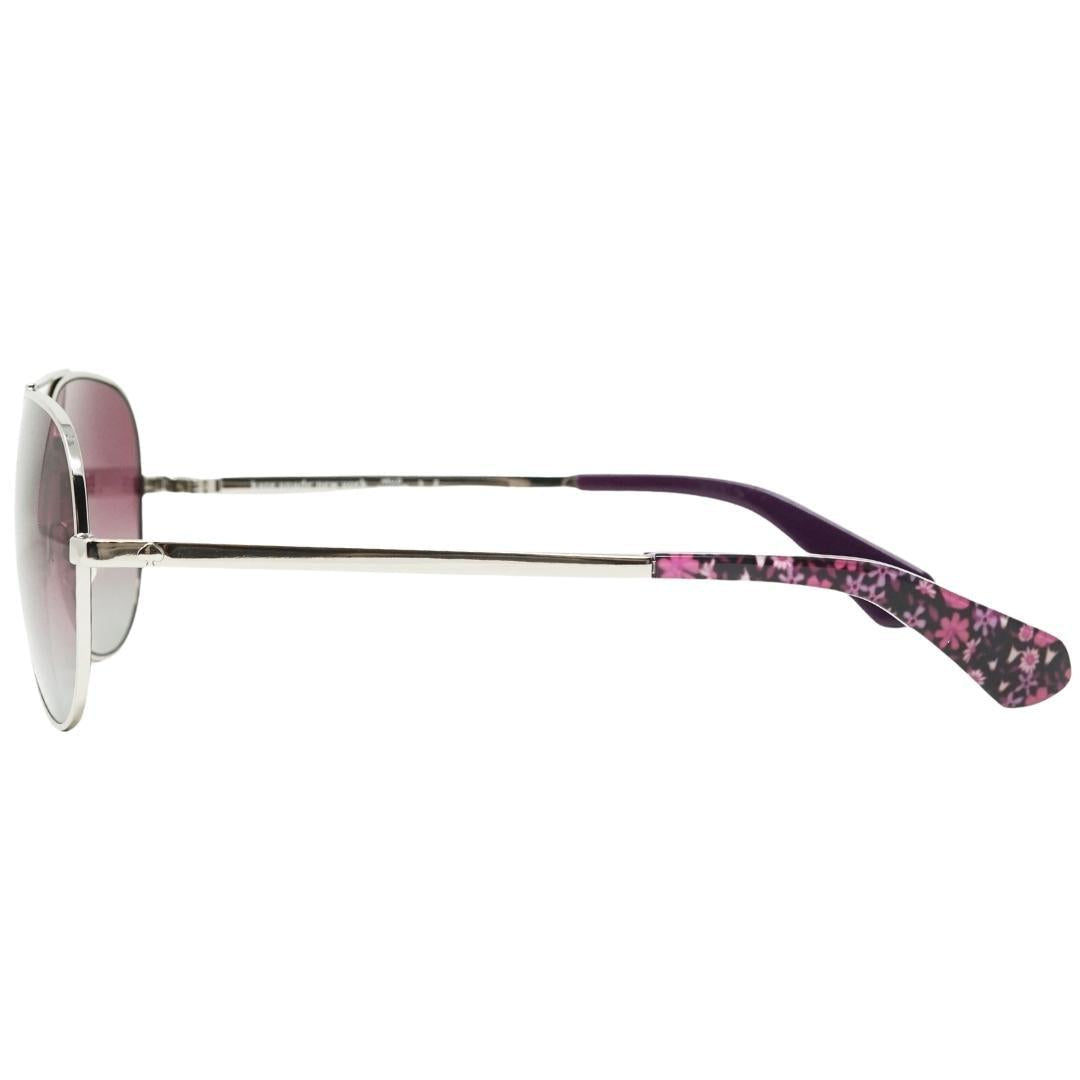 Silver-Burgundy - Back - Kate Spade Womens-Ladies Avaline Polarised Sunglasses