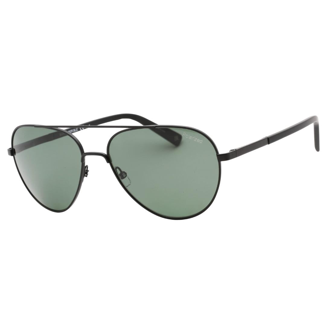 Matt Black-Green - Back - Banana Republic Mens Polarised Sunglasses