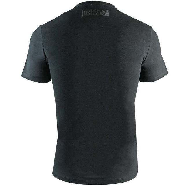 Black - Back - Cavalli Class Unisex Adult Snake Logo T-Shirt