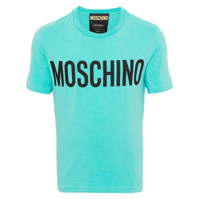 Green - Front - Moschino Mens Bold Logo T-Shirt