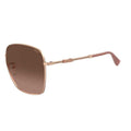 Rose Gold-Yellow - Back - Moschino Womens-Ladies Branded Arms Sunglasses