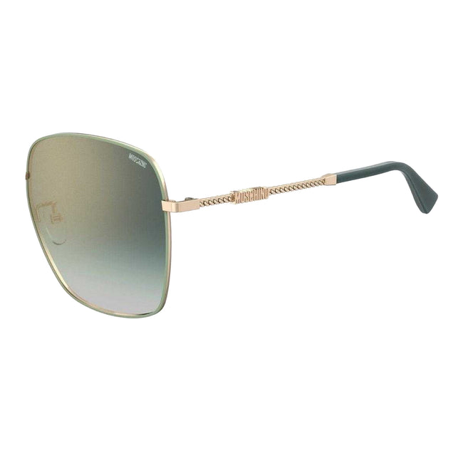 Rose Gold - Back - Moschino Womens-Ladies MOS133 G DDB HA Branded Arms Sunglasses