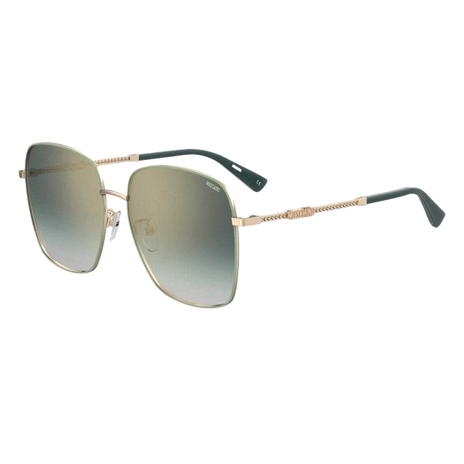 Rose Gold - Front - Moschino Womens-Ladies MOS133 G DDB HA Branded Arms Sunglasses