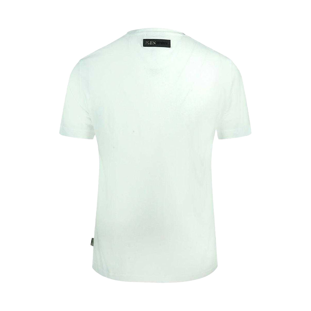 White - Back - Plein Sport Unisex Adult Bold Logo T-Shirt
