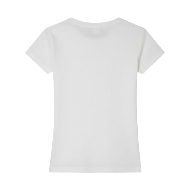 Off White - Back - Parajumpers Unisex Adult Brand Logo T-Shirt