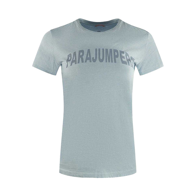 Blue - Front - Parajumpers Unisex Adult Brand Logo T-Shirt