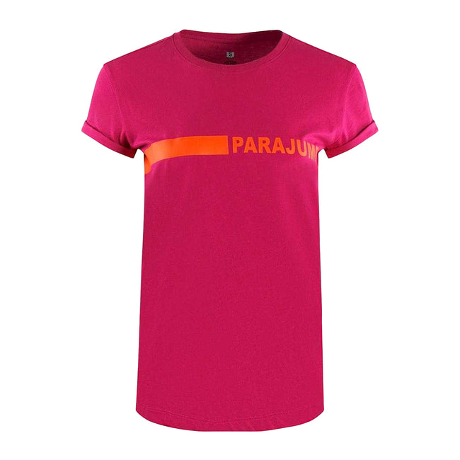 Red - Front - Parajumpers Unisex Adult Space T-Shirt