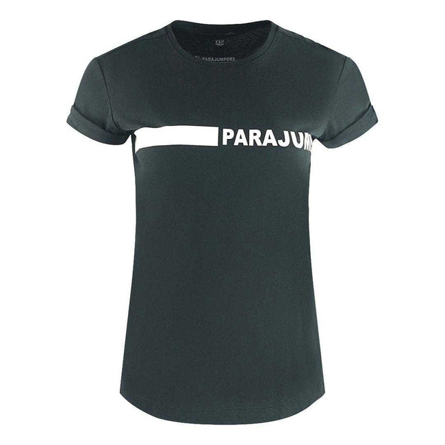 Black - Front - Parajumpers Unisex Adult Space T-Shirt