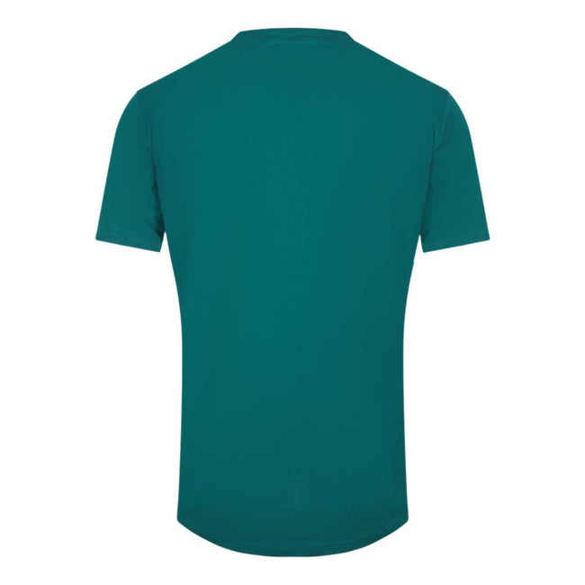Green - Back - Cavalli Class Unisex Adult Paisley Leopard Logo T-Shirt