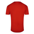 Red - Back - Cavalli Class Unisex Adult Floral Tiger Logo T-Shirt